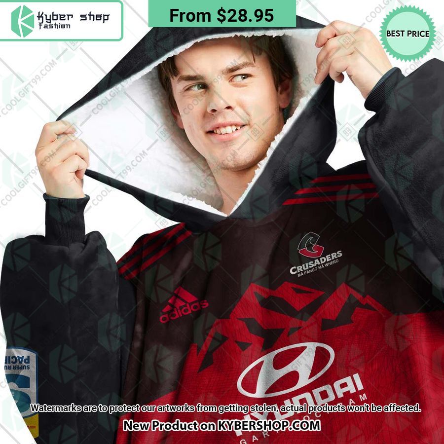 Crusaders Super Rugby Pacific Home Jersey CUSTOM Hoodie Blanket