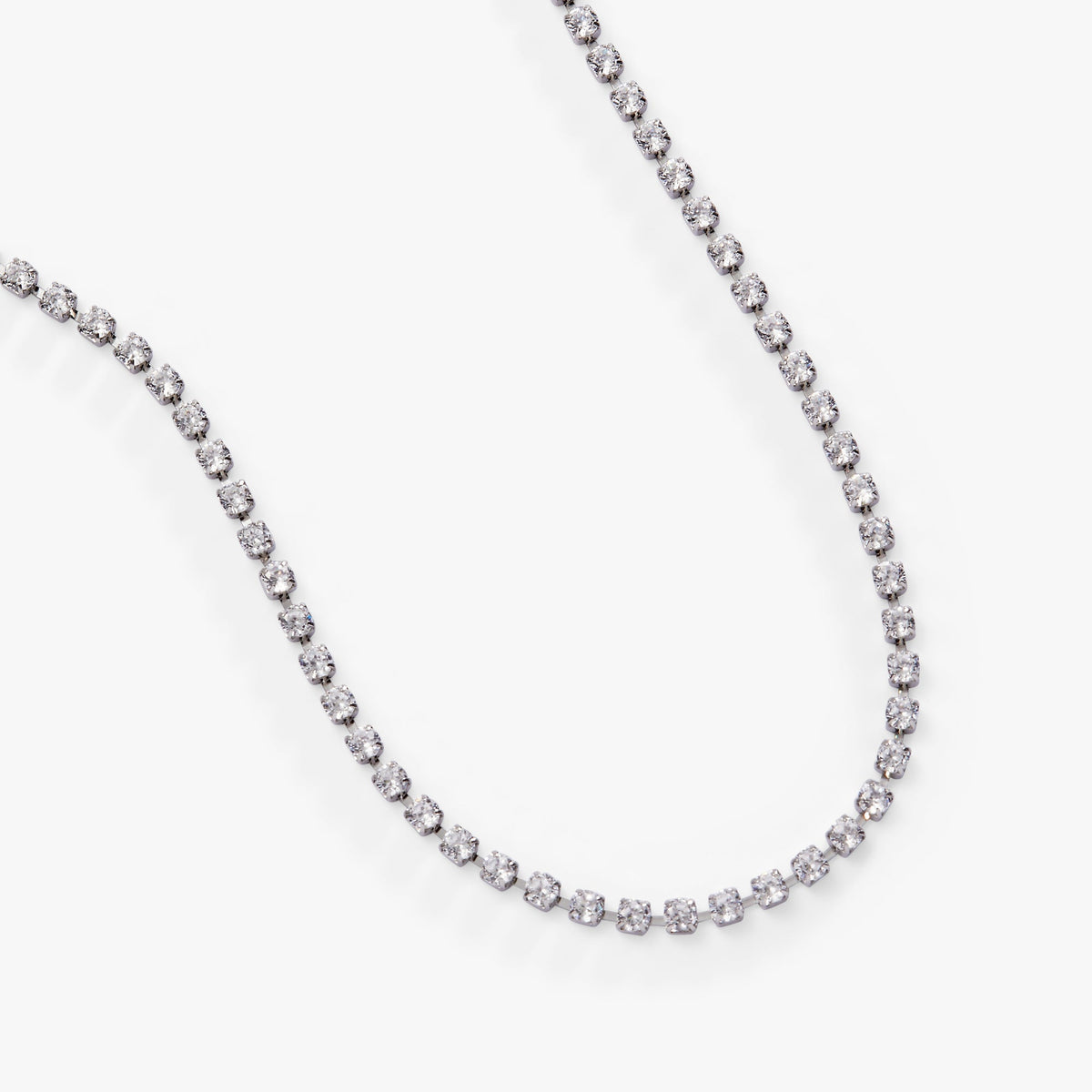 Crystal Tennis Chain Necklace T-Shirts