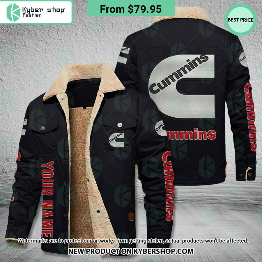Cummins CUSTOM Fleece Leather Jacket