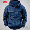 Personalized Indianapolis Vintage Men’s Cargo Zip Hoodies