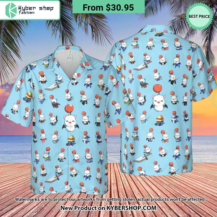 Cute Moogle Final Fantasy Hawaiian Shirt