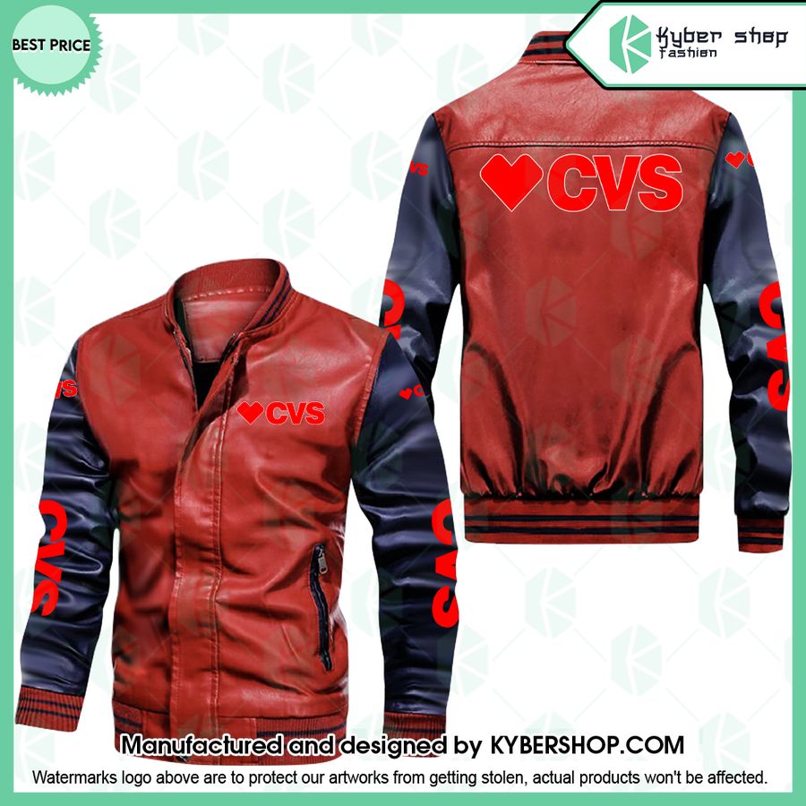 CVS Leather Bomber Jacket
