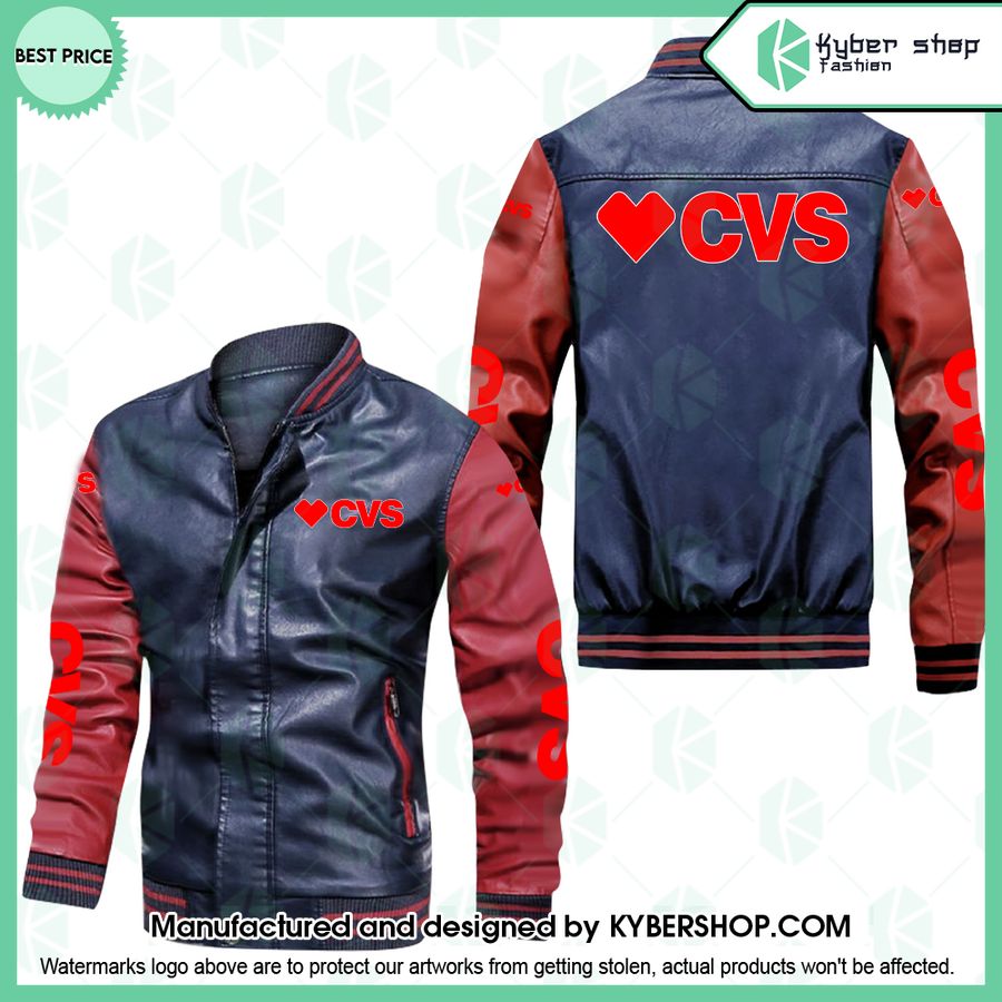 CVS Leather Bomber Jacket
