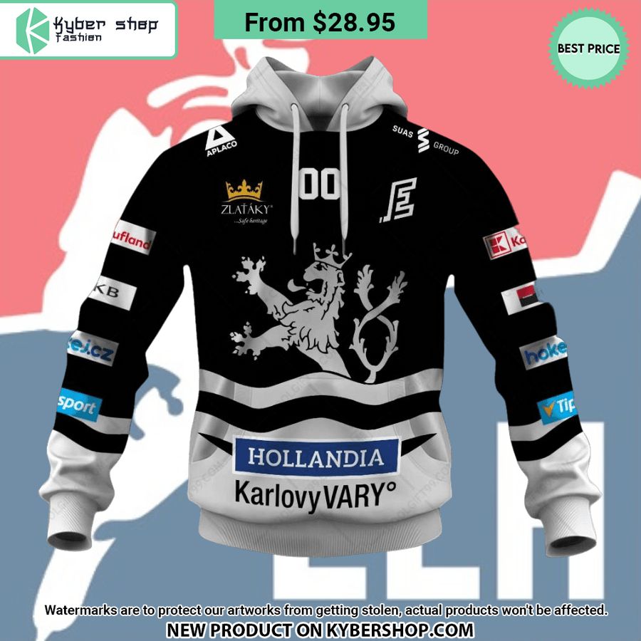 Czech Extraliga HC Energie Karlovy Vary Jersey Style CUSTOM Hoodie