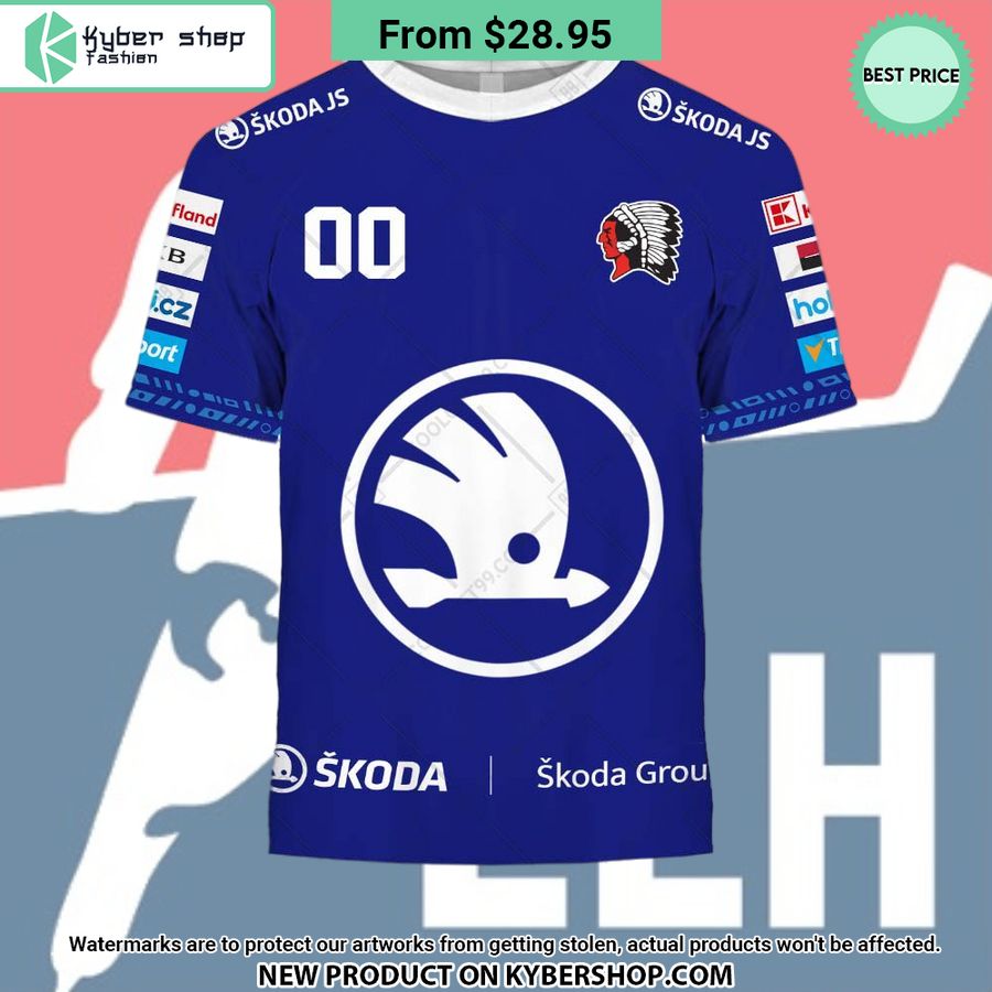 Czech Extraliga HC Skoda Plzen Jersey Style CUSTOM Hoodie