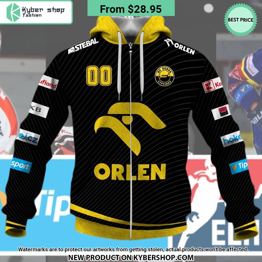 Czech Extraliga HC Verva Litvinov Jersey Style CUSTOM Hoodie