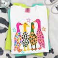 Preppy Ducks Comfort Colors Tee Colorful Mallard Funny
