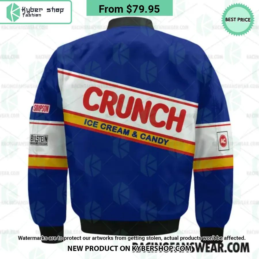 Dale Jarrett Nascar 1990 Nestle Crunch Film Racing Bomber Jacket