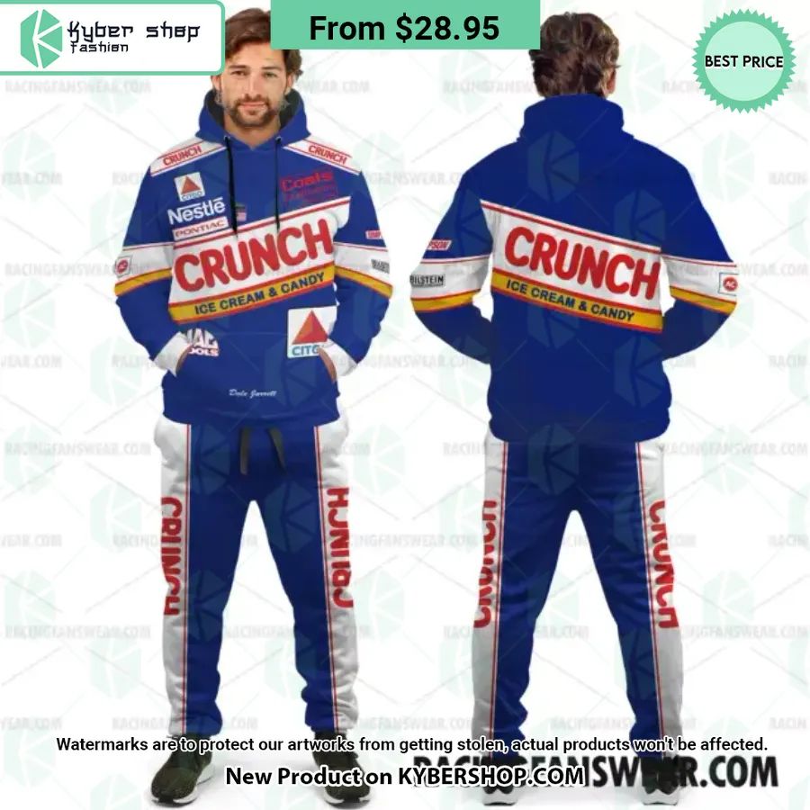 Dale Jarrett Nascar 1990 Nestle Crunch Film Racing Hoodie