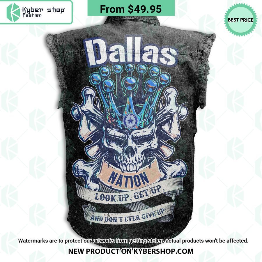 Dallas Cowboy Sleeveless Denim Jacket
