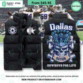 Dallas Cowboy Sleeveless Puffer Down Jacket
