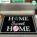 Dallas Cowboys New York Yankees Home Sweet Home Doormat