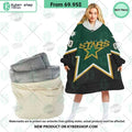 Dallas Stars green Hoodie Blanket