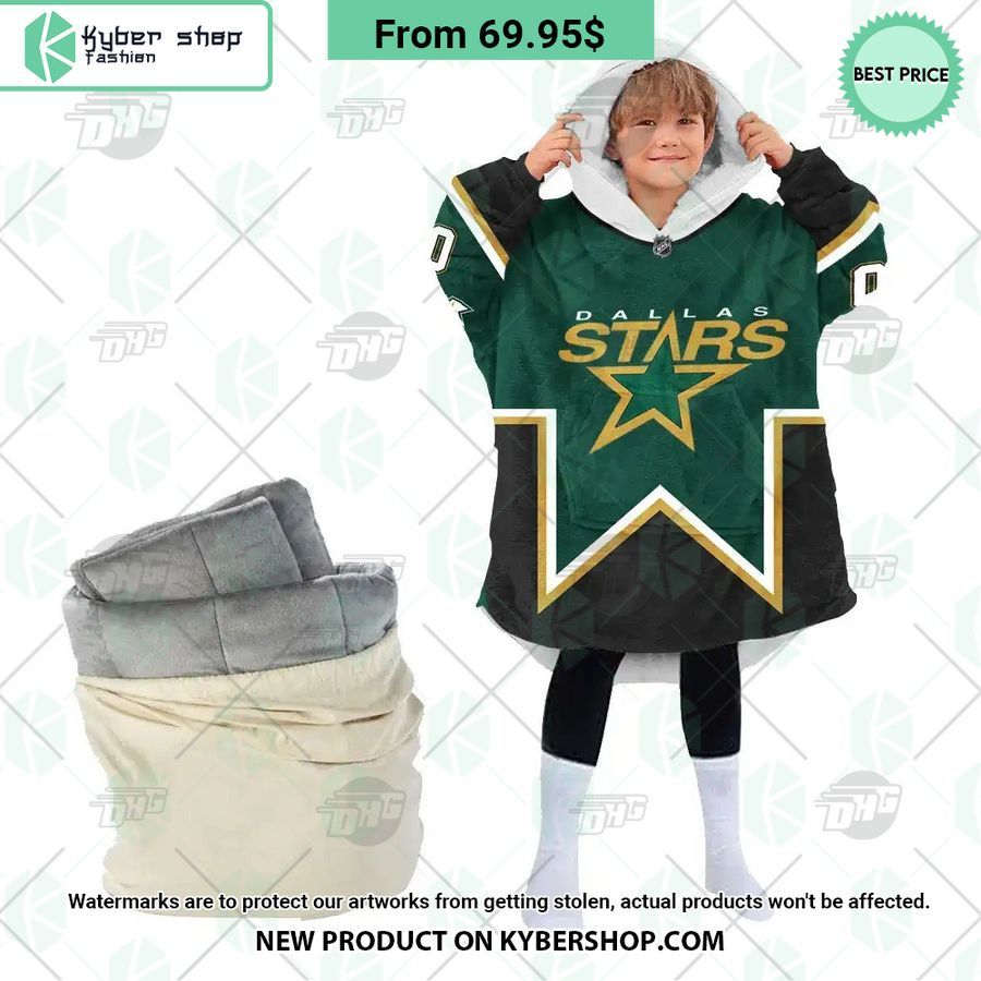 Dallas Stars green Hoodie Blanket