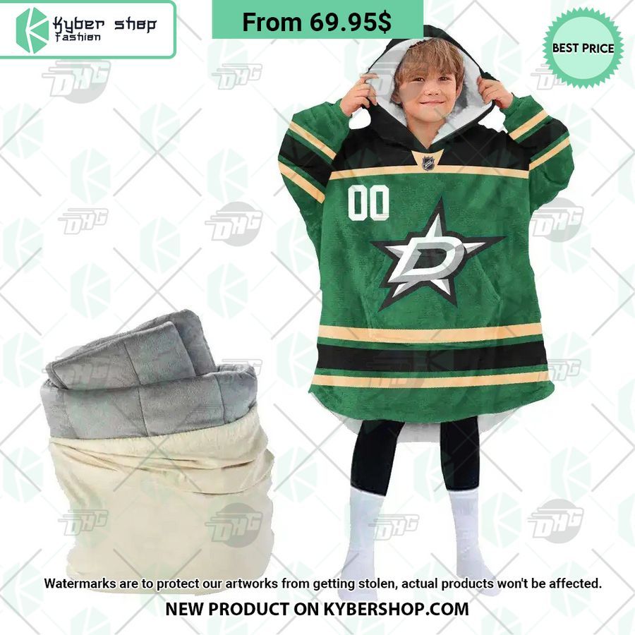 Dallas Stars Hoodie Blanket