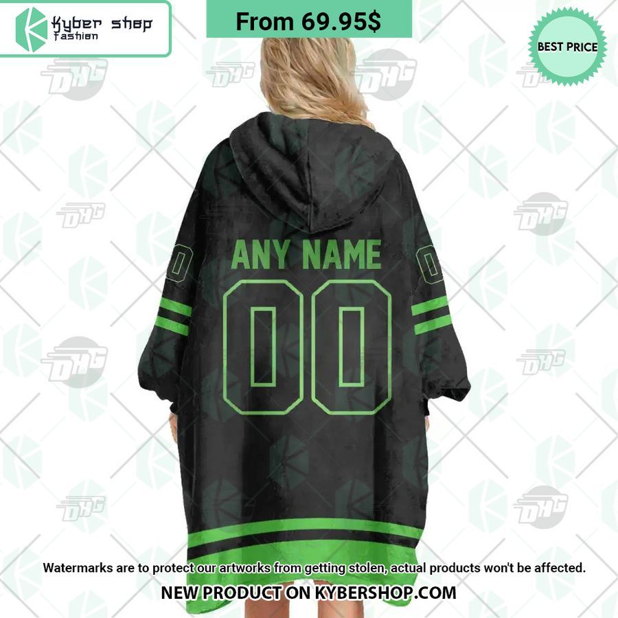 Dallas Stars logo Hoodie Blanket