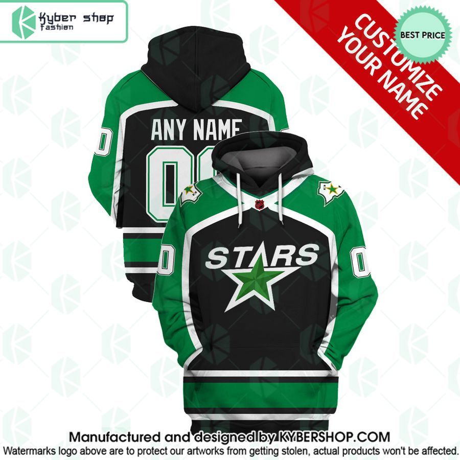 Dallas Stars Reverse Retro Jerseys CUSTOM Hoodie