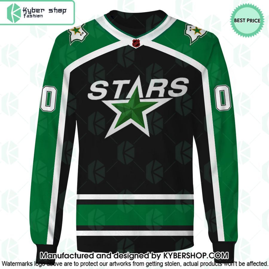 Dallas Stars Reverse Retro Jerseys CUSTOM Hoodie