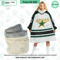Dallas Stars white Hoodie Blanket