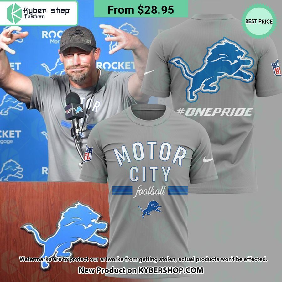 Dan Campbell Detroit Lions One Pride Shirt