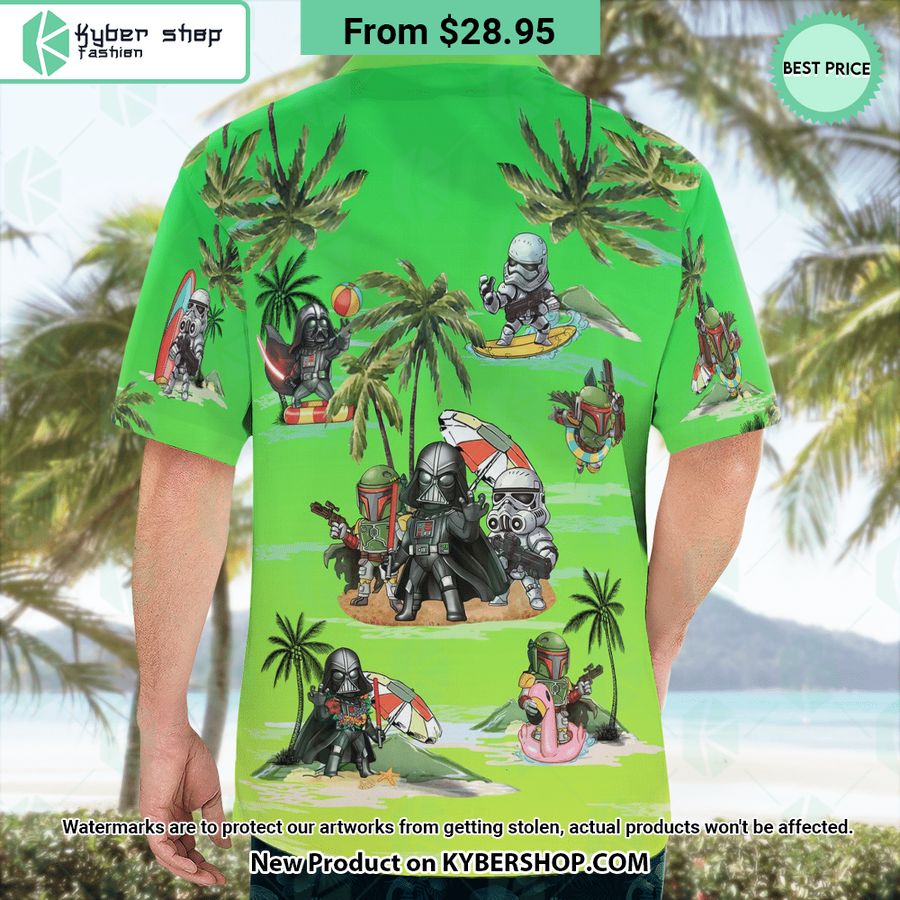 Darth Vader Boba Fett Stormtrooper Hawaiian Shirt Shorts