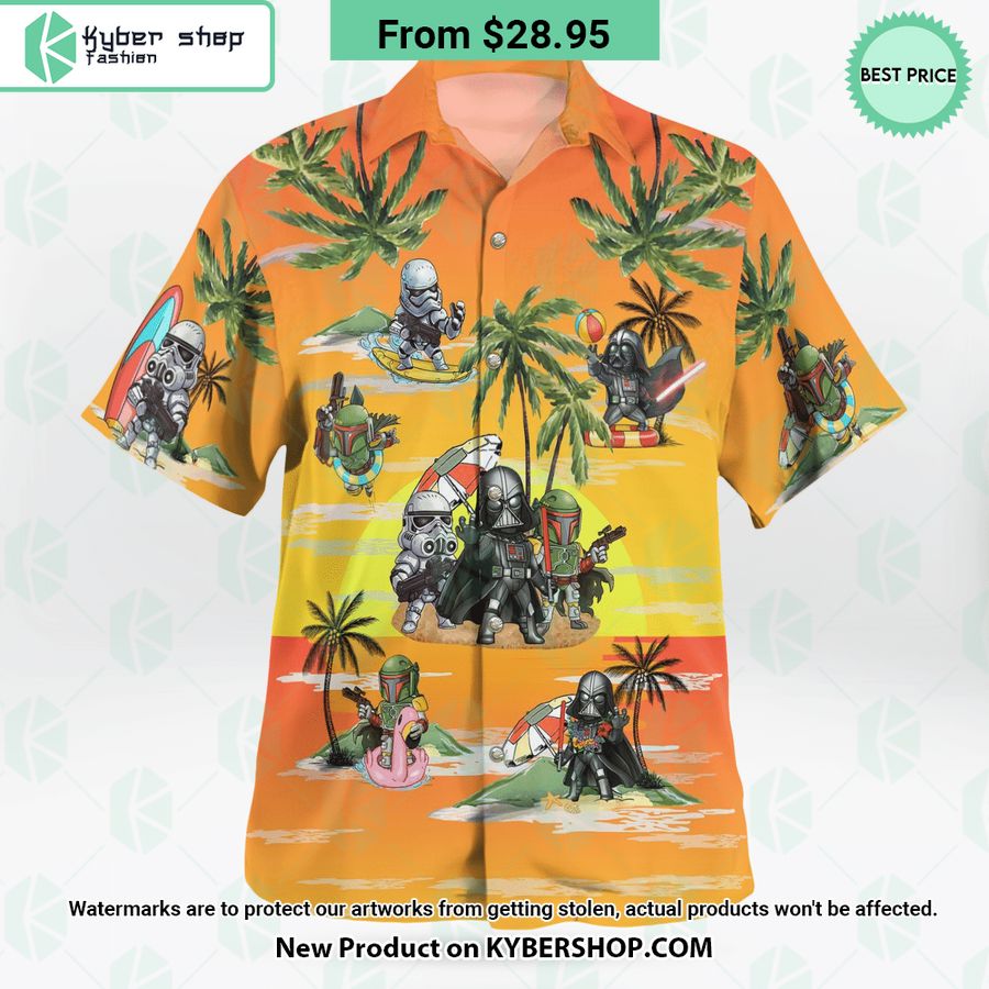Darth Vader Boba Fett Stormtrooper Summer Hawaiian Shirt Shorts