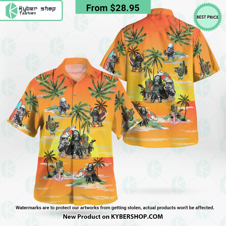 Darth Vader Boba Fett Stormtrooper Summer Hawaiian Shirt Shorts
