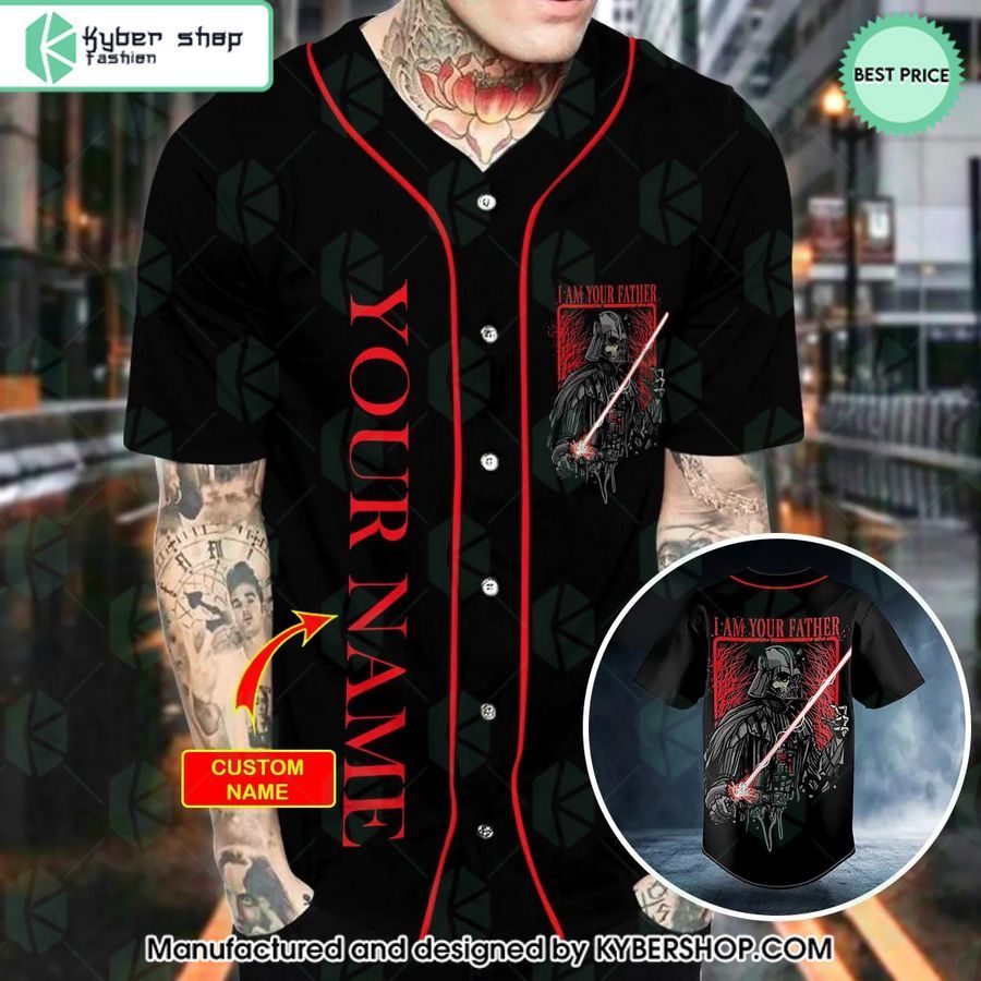 Darth Vader I Am Your Father CUSTOM Baseball Jersey