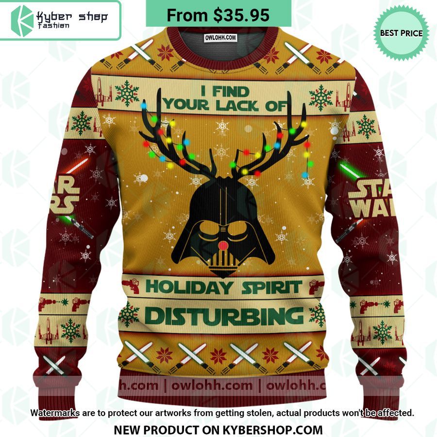 Darth Vader I Find Your Lack Of Holiday Spirit Disturbing Sweater