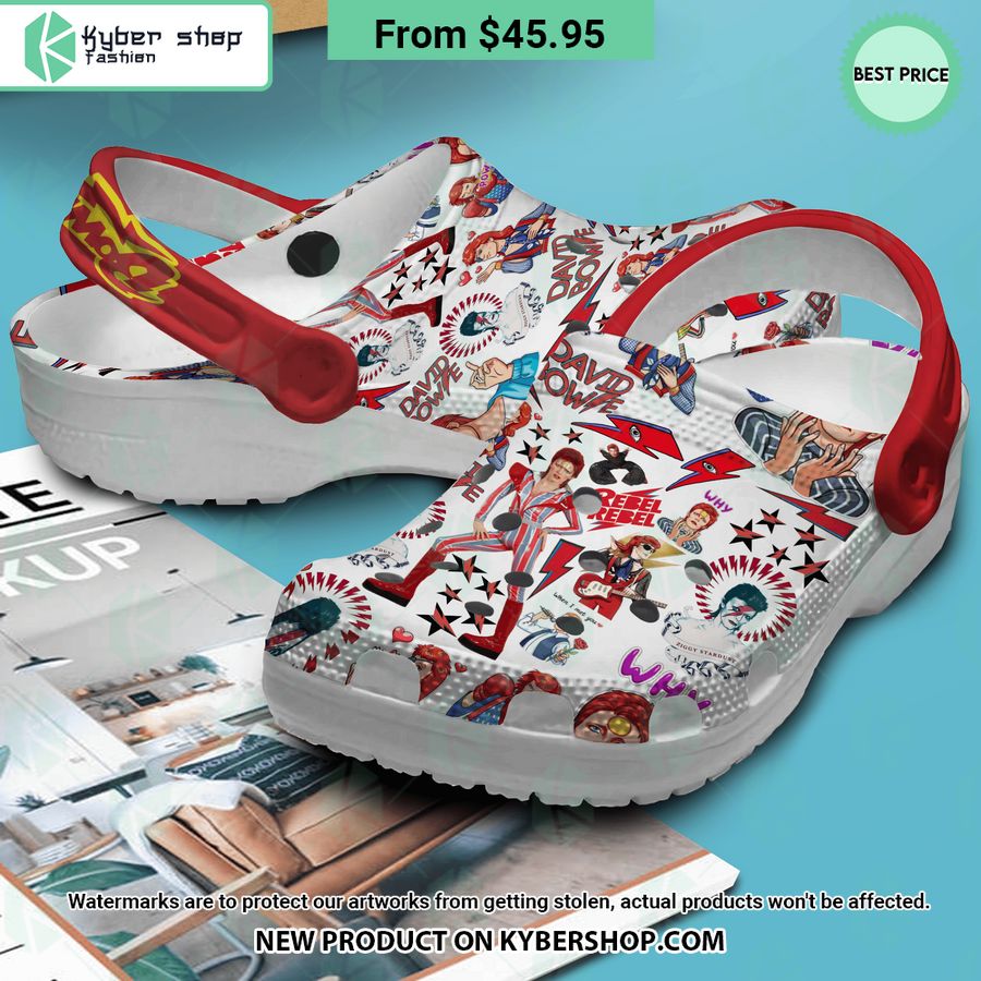 David Bowie Crocs Crocband Shoes