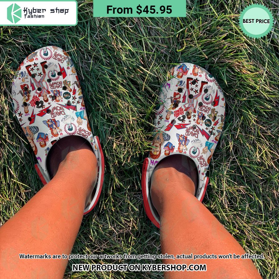 David Bowie Crocs Crocband Shoes