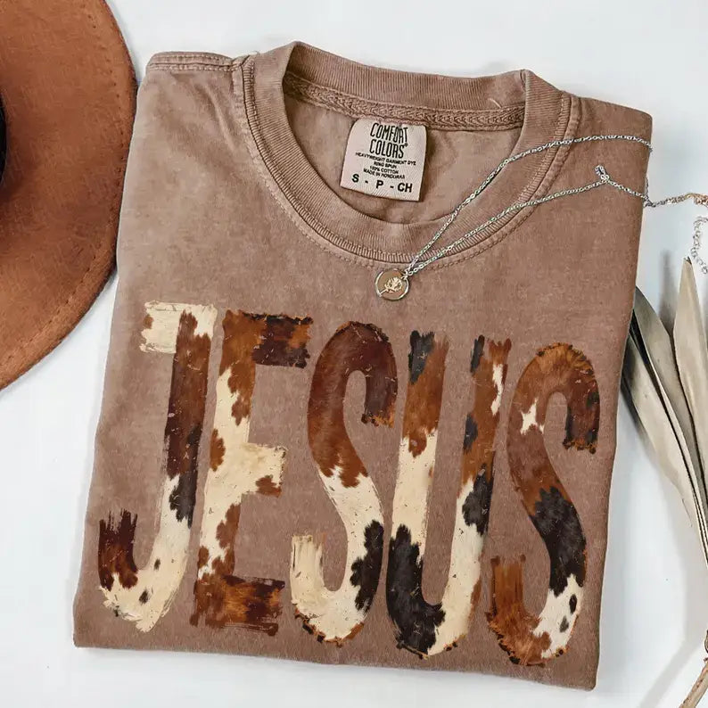 Cowhide Jesus Comfort Colors Tee