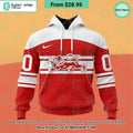 Denmark National Ice Hockey Red Hoodie, Shirt