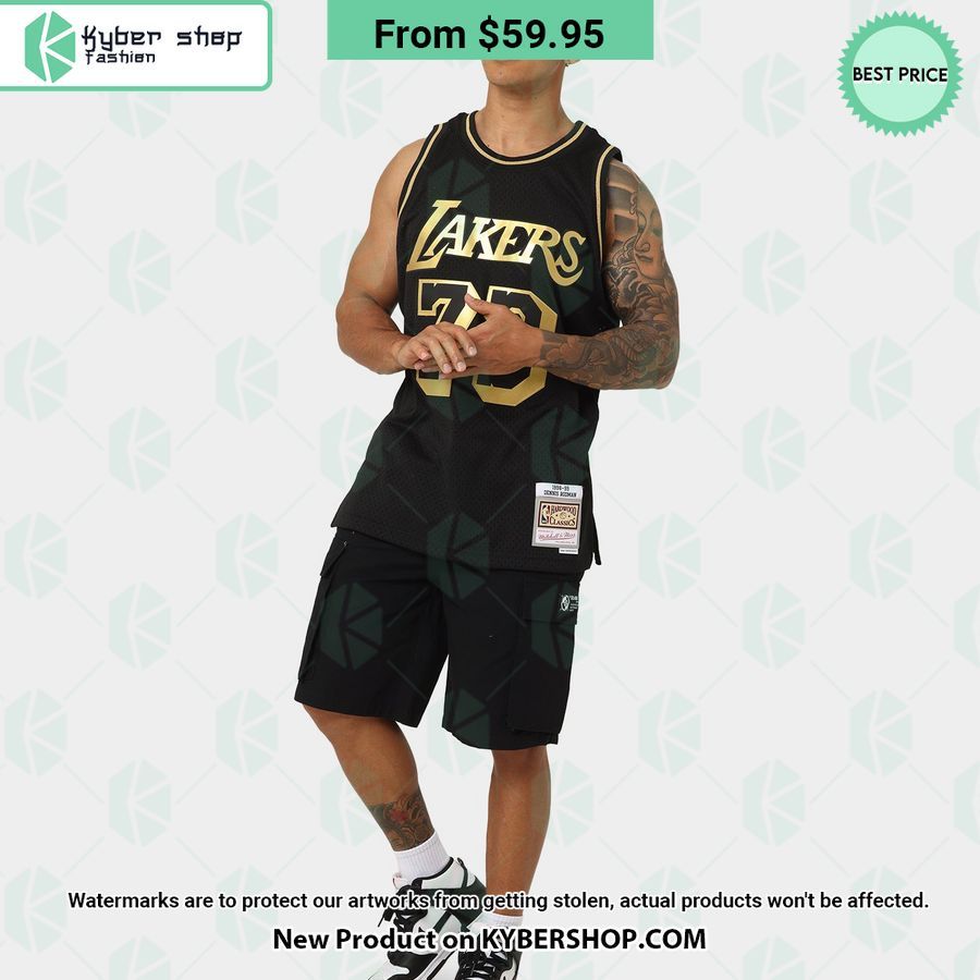 Dennis Rodman 73 Los Angeles Lakers Basketball Jersey