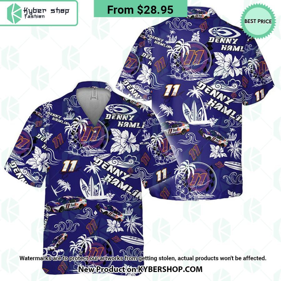 Denny Hamlin NASCAR Racing Hawaiian Shirt