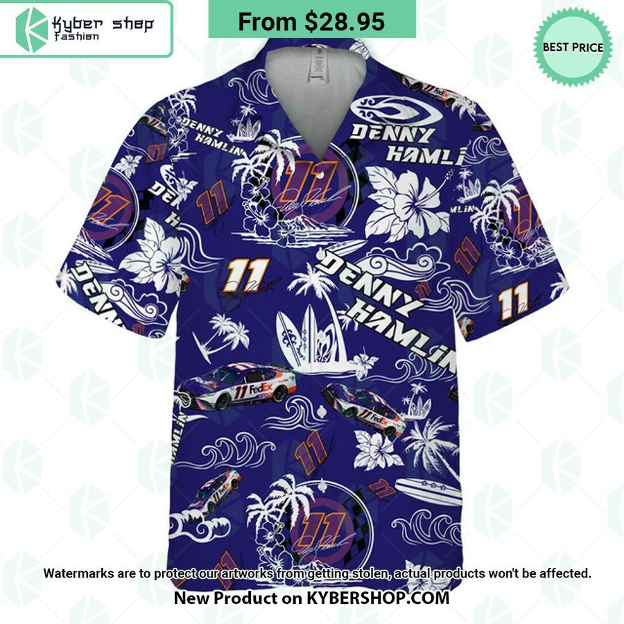 Denny Hamlin NASCAR Racing Hawaiian Shirt
