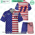 Denny Hamlin NASCAR Racing Independence Day Hawaiian Shirt