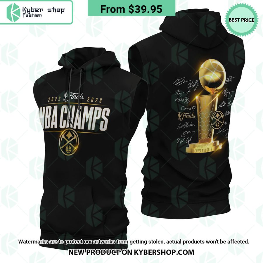 Denver Nuggets 2023 NBA Champs Signature Sleeveless Hoodie
