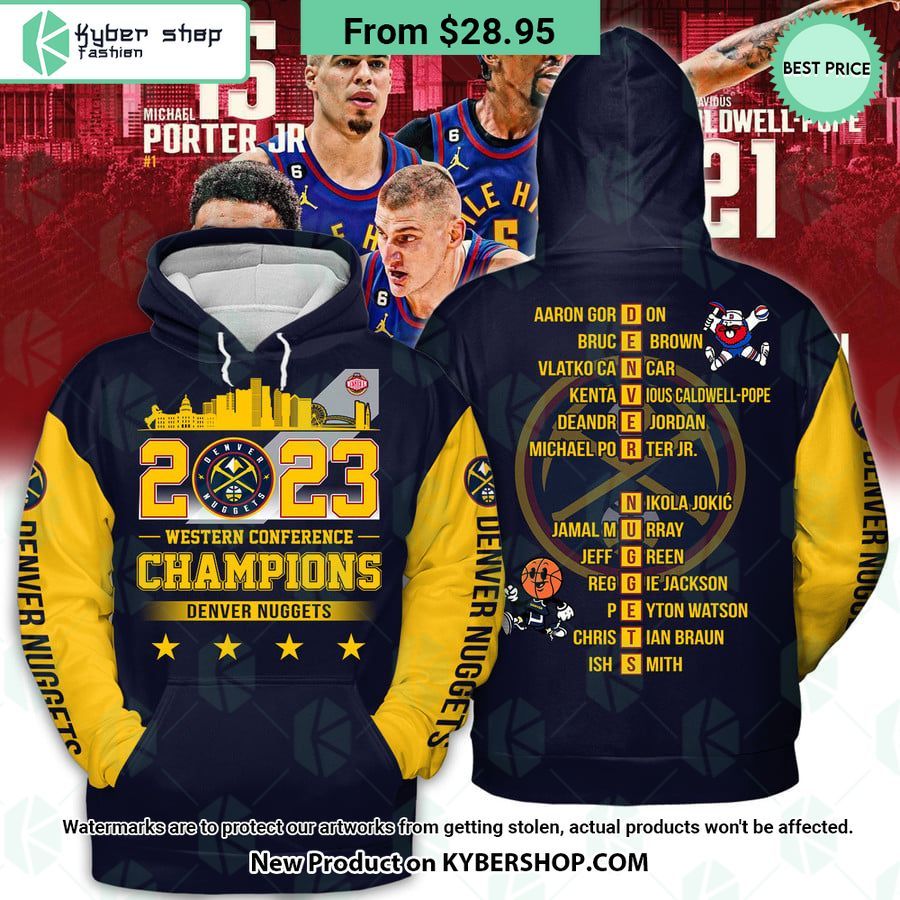 Denver Nuggets 2023 Western Conference Champions Hoodie