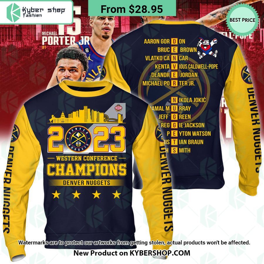 Denver Nuggets 2023 Western Conference Champions Hoodie