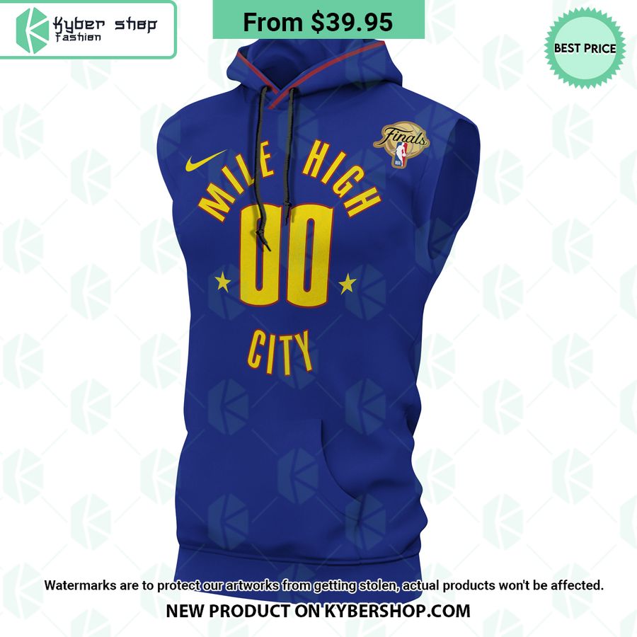Denver Nuggets Finals Mile High City CUSTOM Sleeveless Hoodie