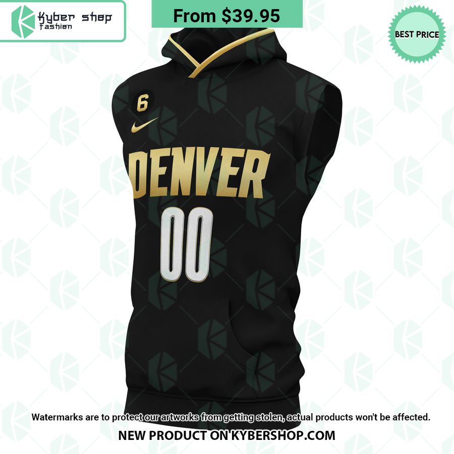 Denver Nuggets NBA CUSTOM Sleeveless Hoodie