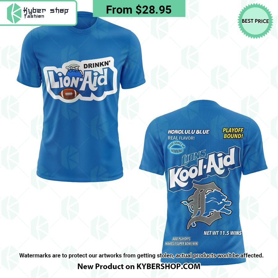 Detroit Lion Kool Aid Shirt, Hoodie