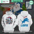 Detroit Lions Chrismas Hat Hoodie