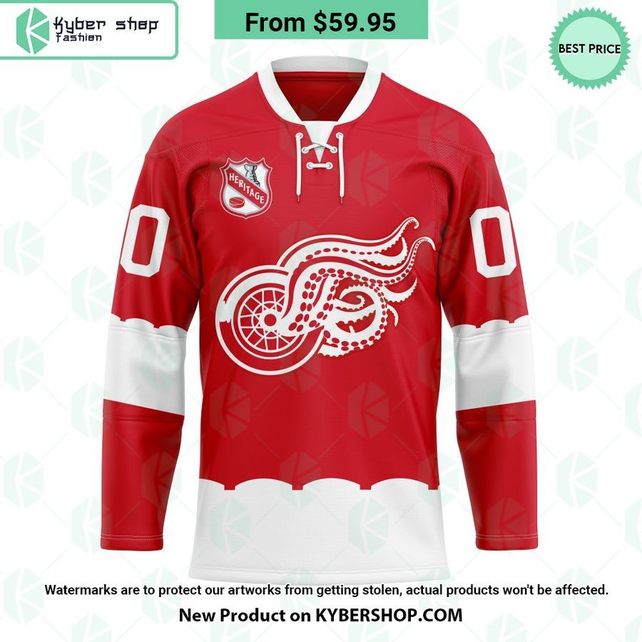 Detroit Red Wings Heritage Concepts team logo Hockey Jersey