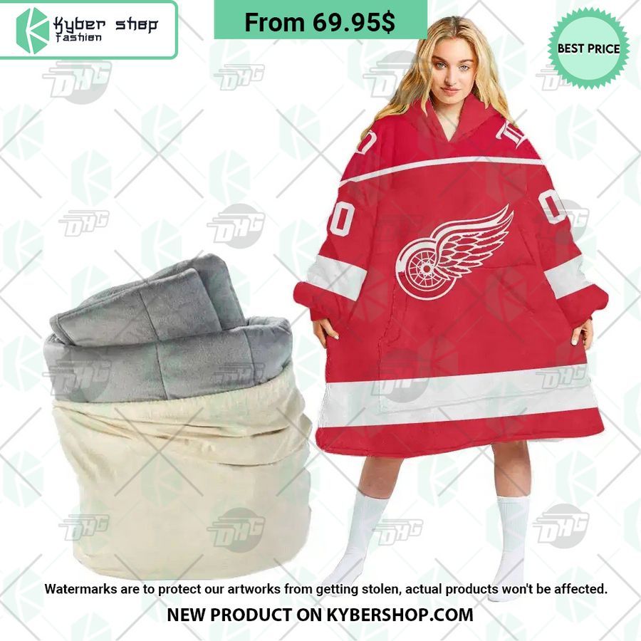 Detroit Red Wings Hoodie Blanket
