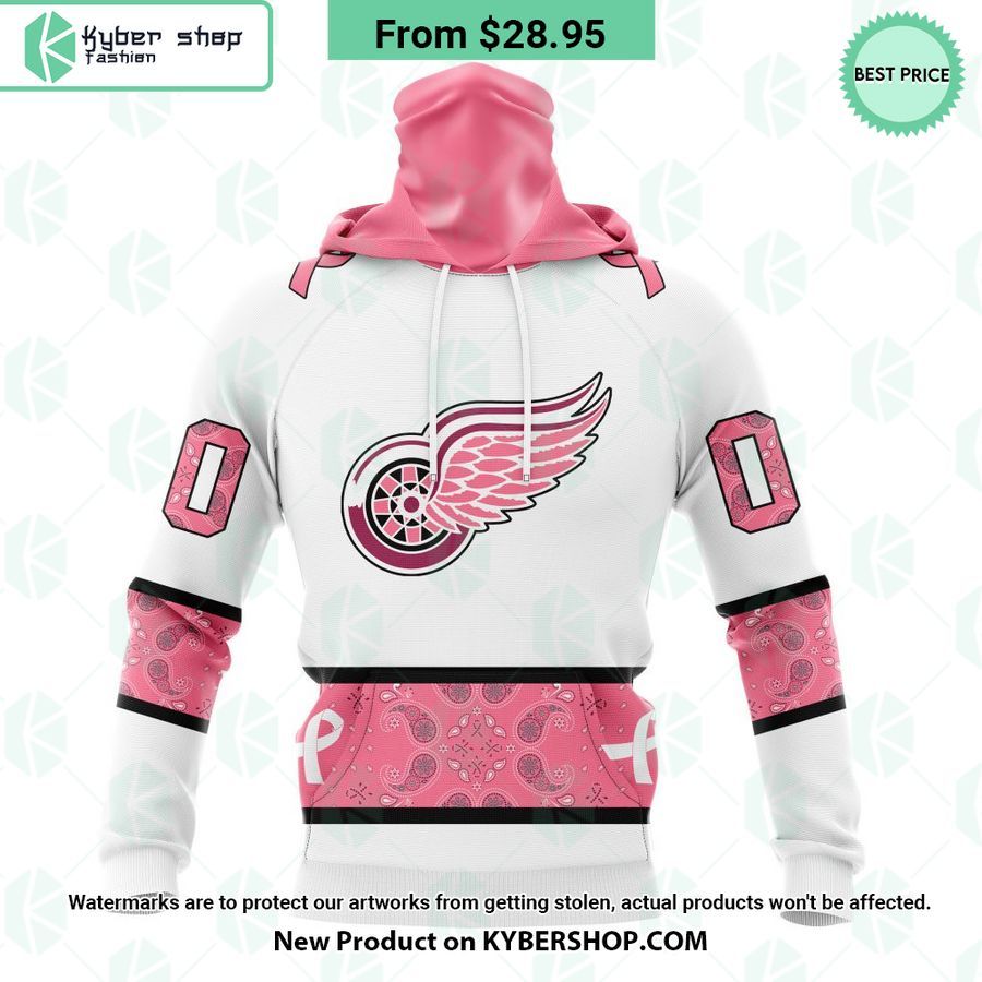 Detroit Red Wings In October We Wear Pink Breast Cancer Shirt