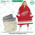 Detroit Red Wings red Hoodie Blanket