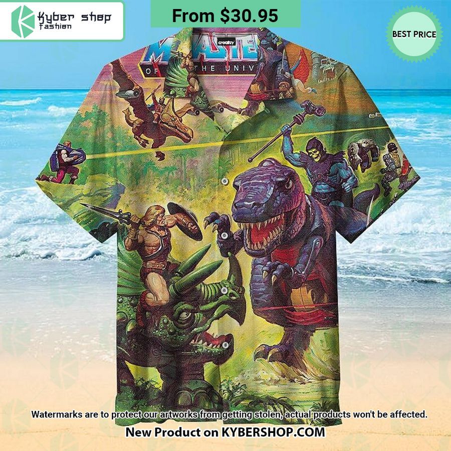 Dinosaur Masters of the Universe Hawaiian Shirt