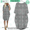 Dior Grey Batwing Pocket Dress